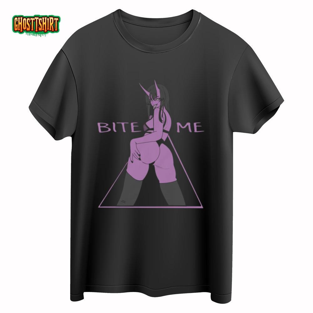 Bite Me Sexy Anime Hentai T Shirt