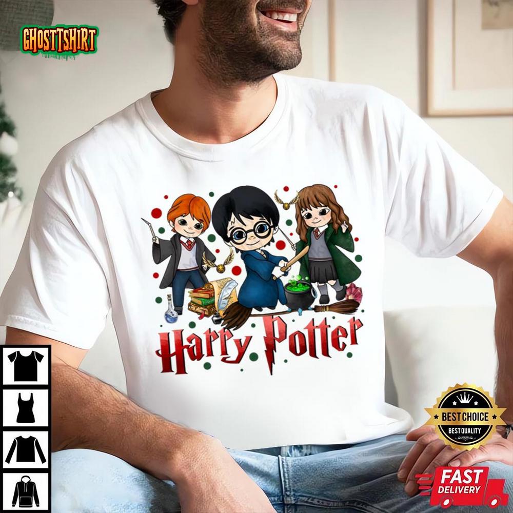 Cute Harry Potter Characters Shirt, Wizard Friends Shirt For Fans