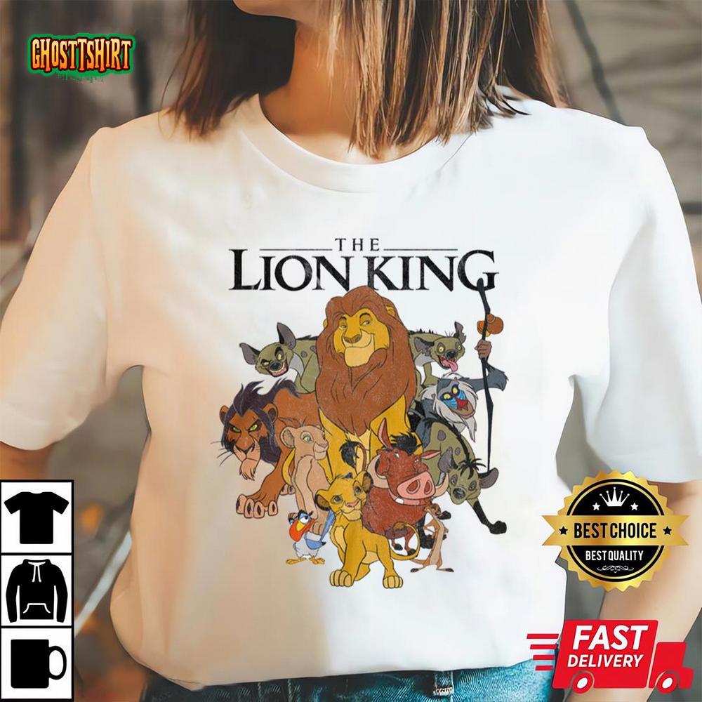 Disney The Lion King Vintage Group White T-Shirt
