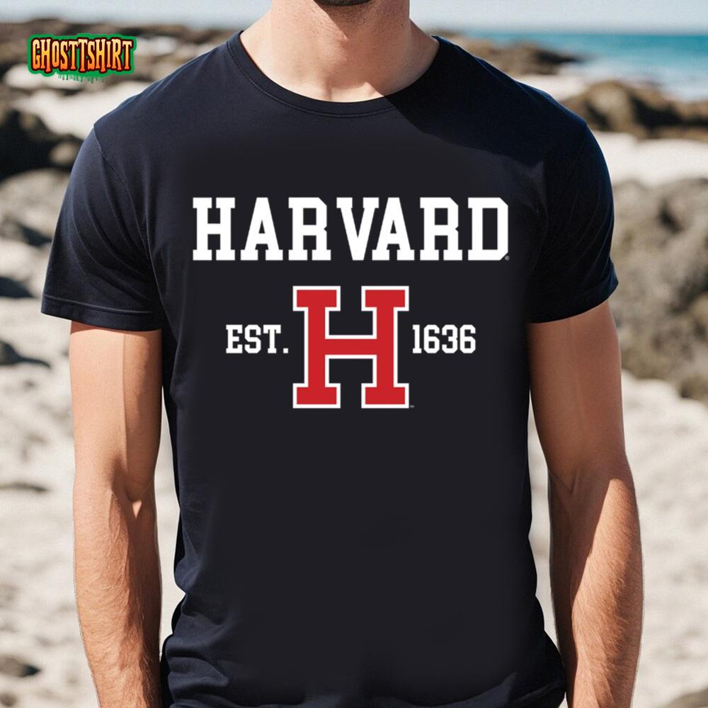 Harvard University Est 1636 Black T-Shirt