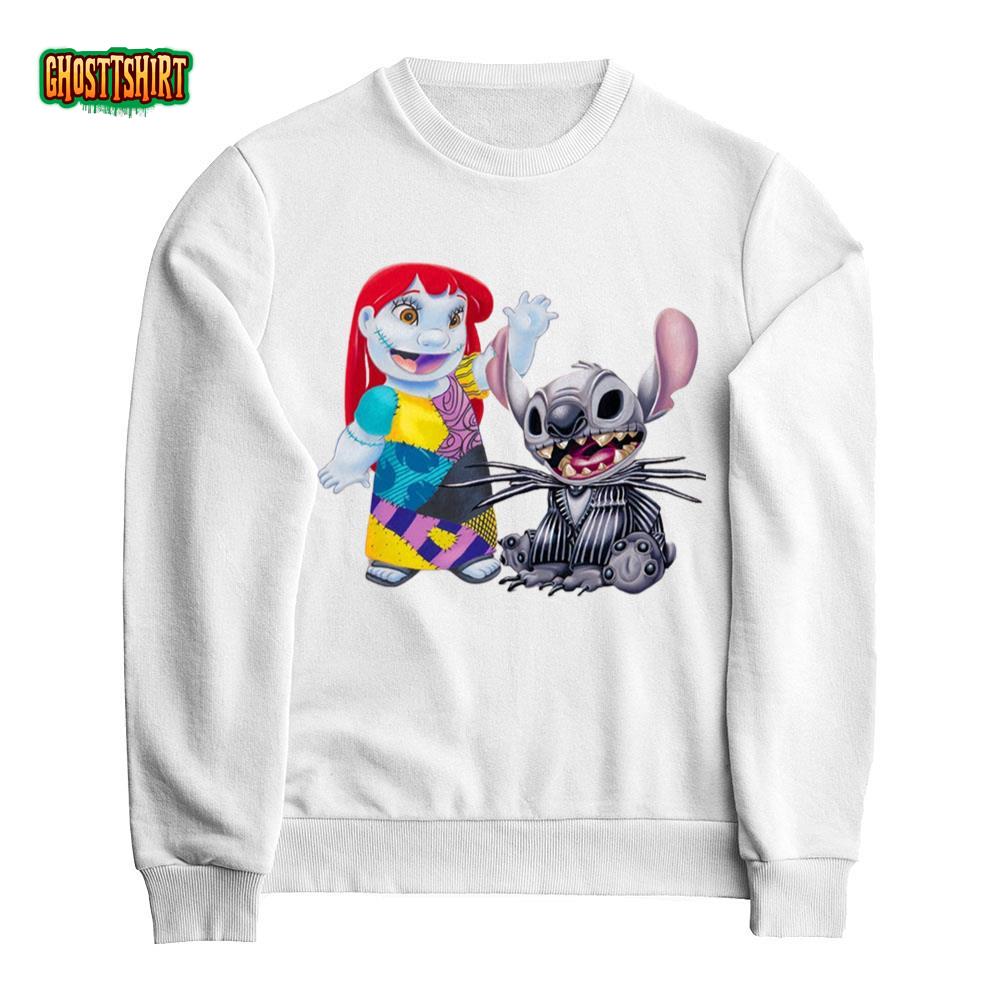 Lilo And Stitch The Nightmare Before Christmas T-shirt