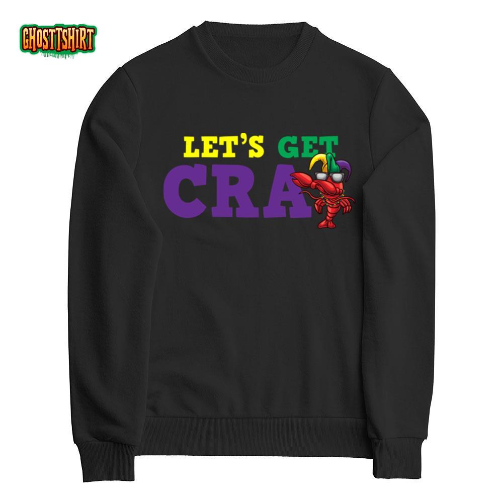 mardi gras crawfish toddler shirt