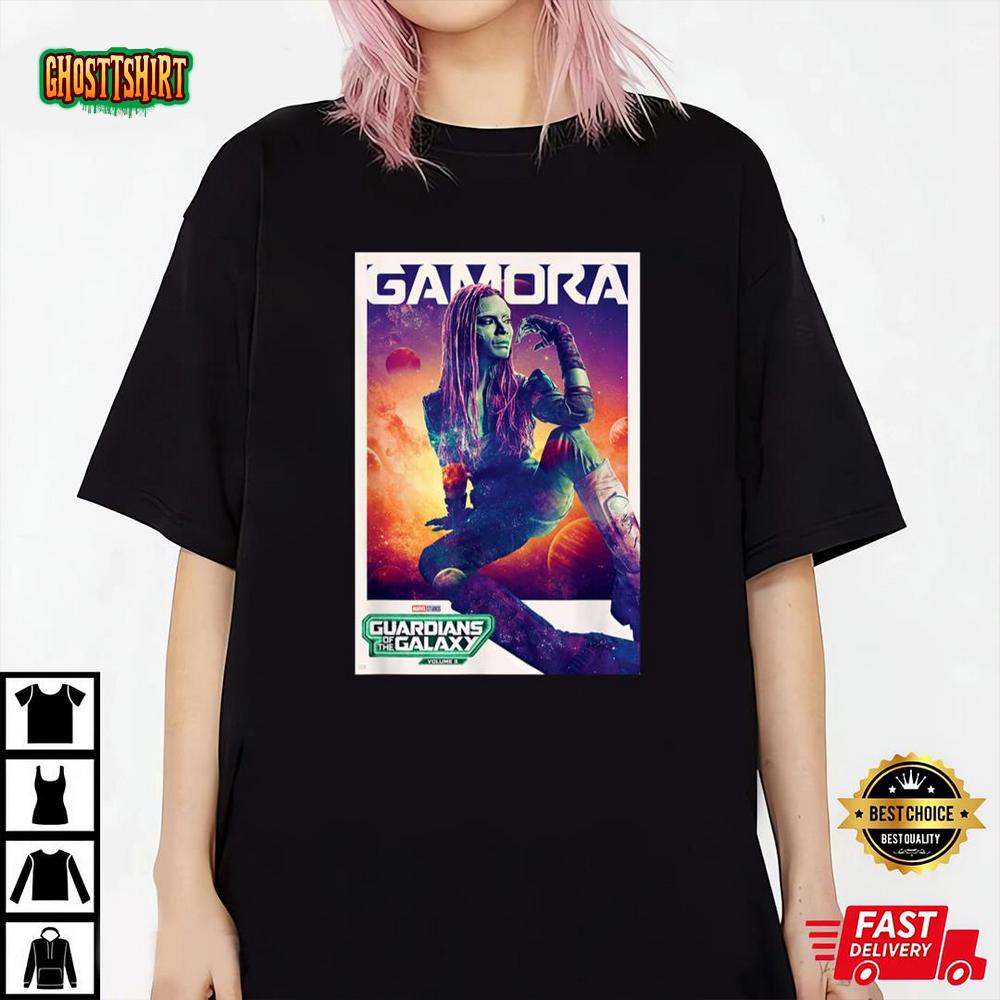 Marvel Guardians Of The Galaxy Volume 3 Gamora Poster T-Shirt