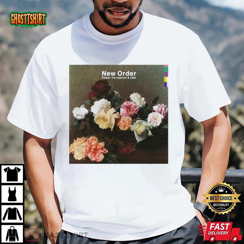 New Order Shirt, Power Corruption Lies, Vintage 80s Shirt