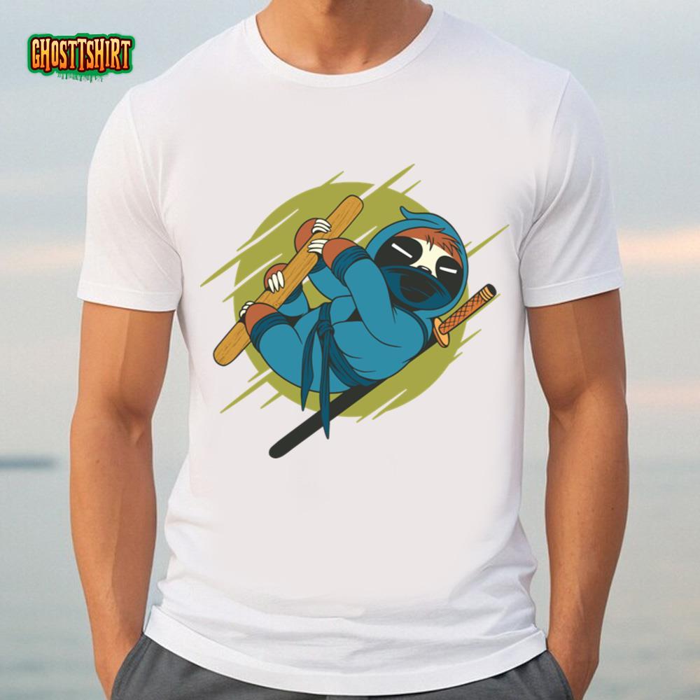 Ninja Disguise Funny Animal Cartoons T-shirt