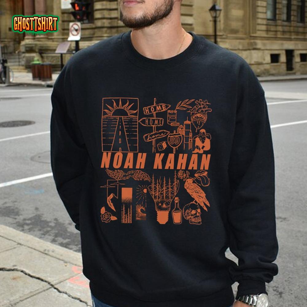 Noah Kahan Doodle Art Shirt, Vintage Noah Kahan Merch Tee, Retro Noah ...