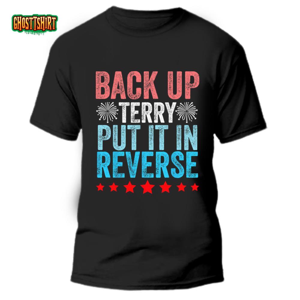 Retro Back Up Terry Back It Up Terry 4th Of July Fireworks T-Shirt