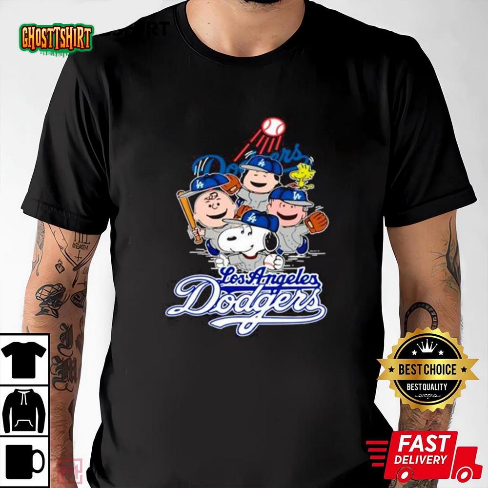 Snoopy Los Angeles Dodgers Darius Rucker Collection Distressed Rock Shirt