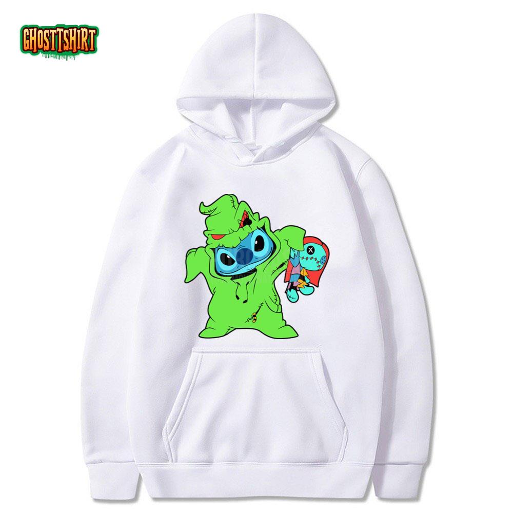 Stitch X Oogie Boogie And Sally Disney Halloween T-Shirt