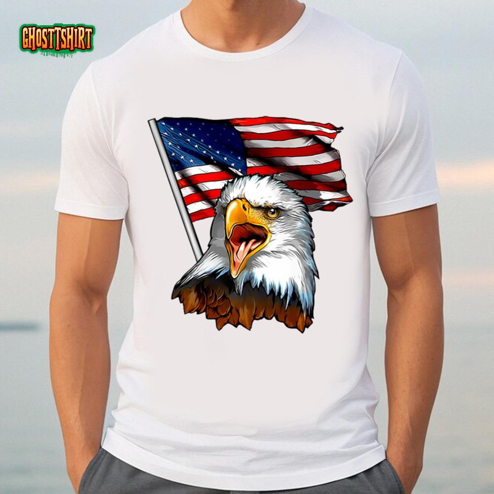 Veterans Day United States, Fourth Of July, Flag Of The United States, Bald Eagle Shirt