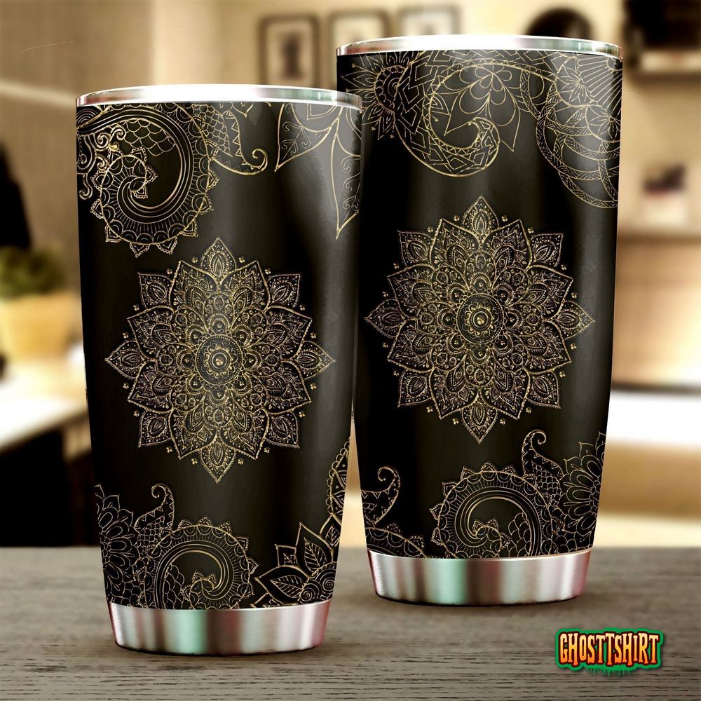 Yoga Mandala Stainless Steel Tumbler