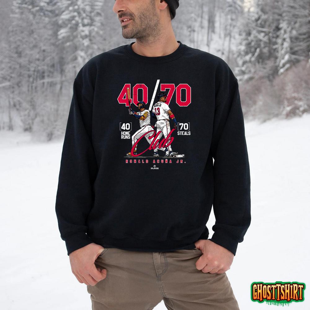 Ronald Acuña Jr: 40/70 Shirt, Atlanta - MLBPA Licensed - BreakingT