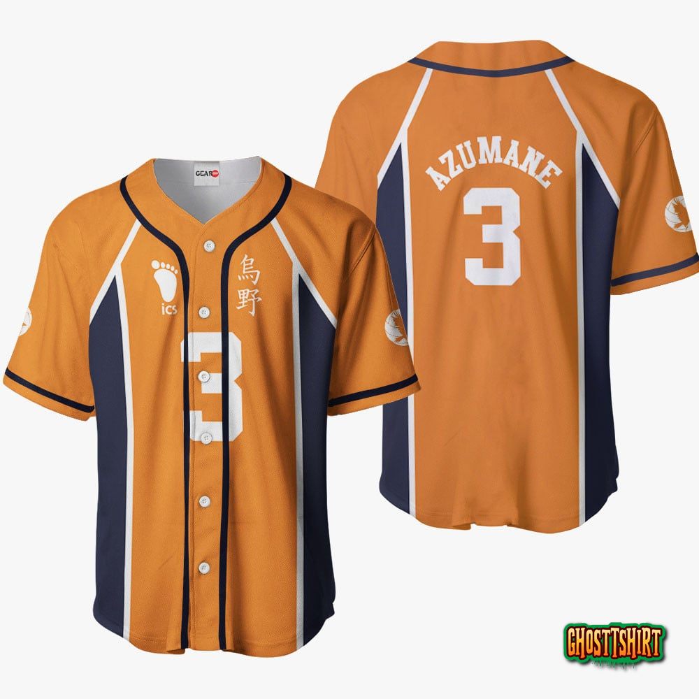 Asahi Azumane Baseball Jersey Shirts