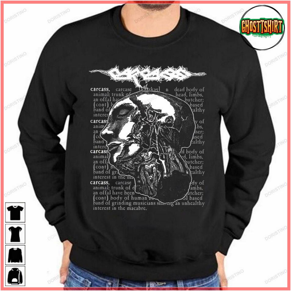 Carcass Band Extreme Metal Carcass Tshirt Sweatshirt Hoodie Ver 1