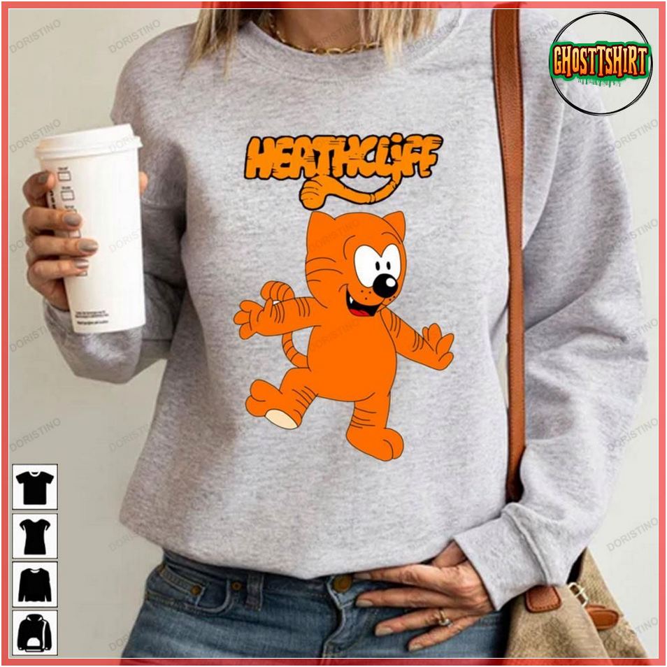 Cute Heathcliff Cat Cartoon Tshirt Sweatshirt Hoodie