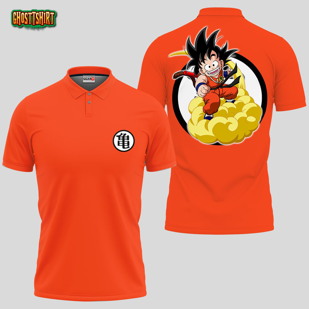 Goku Kid Polo Shirts Custom Anime