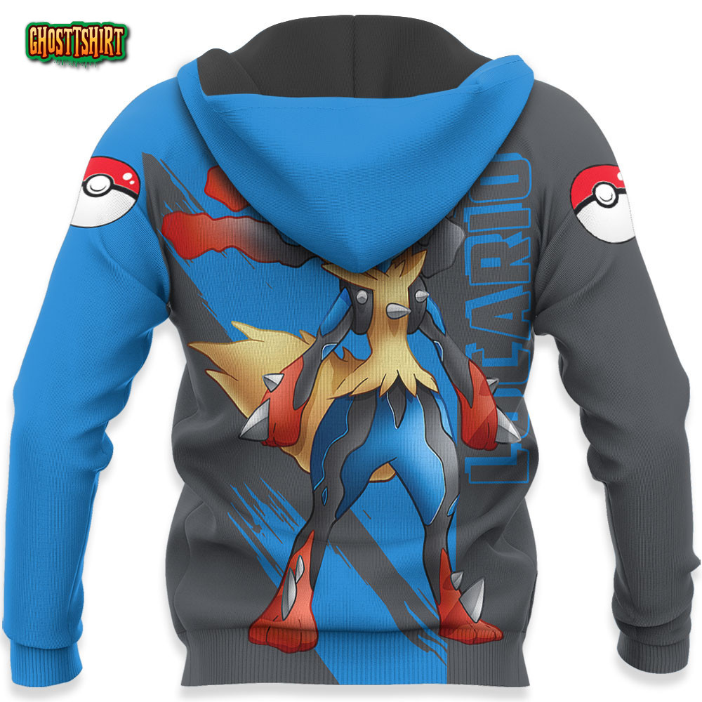 Lucario mix Mega Evolved Custom Anime Hoodie