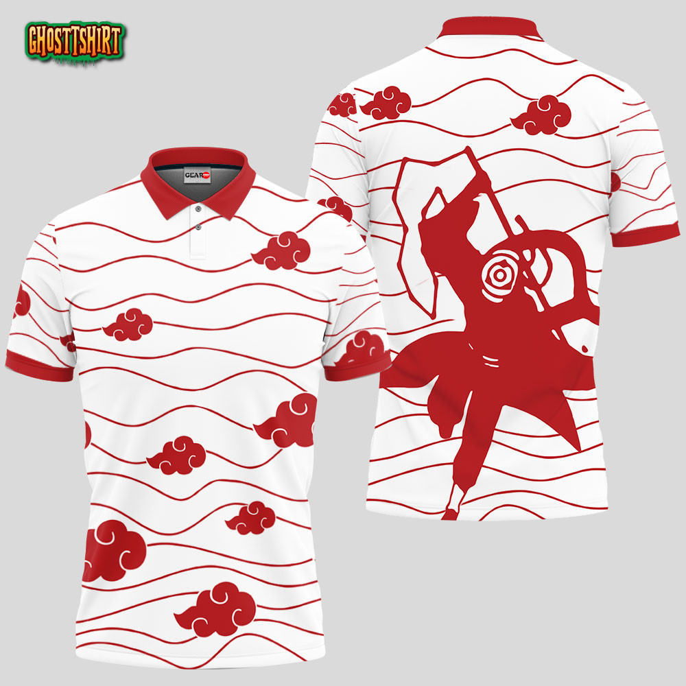 Obito Polo Shirts Akatsuki Custom Anime