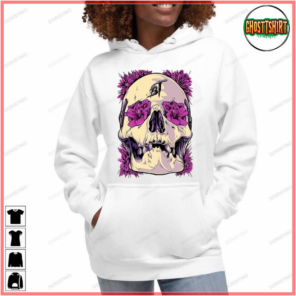 Purple Skull Flower Bury Tomorrow Tshirt Sweatshirt Hoodie