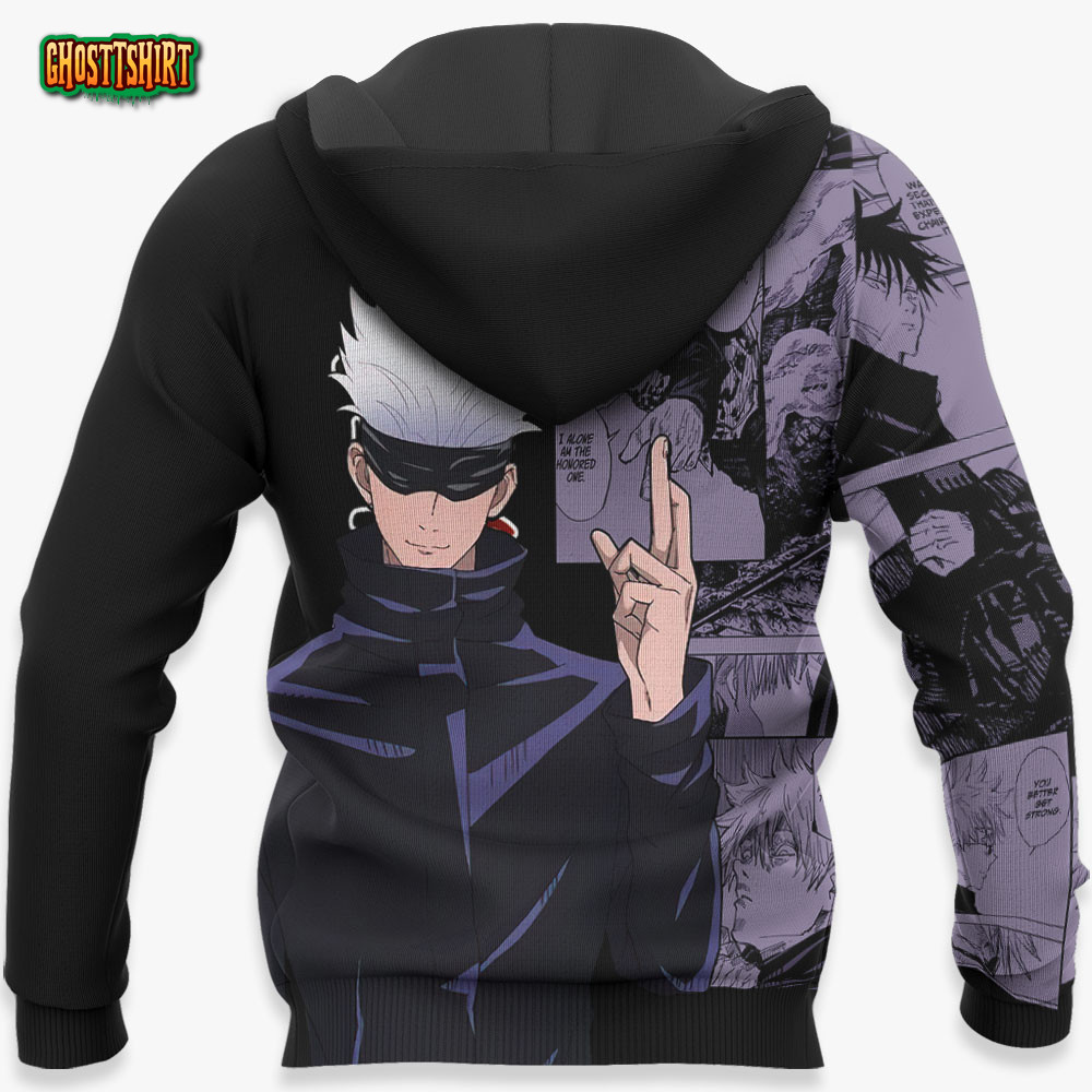 Satoru Gojo Hoodie Custom Manga Style