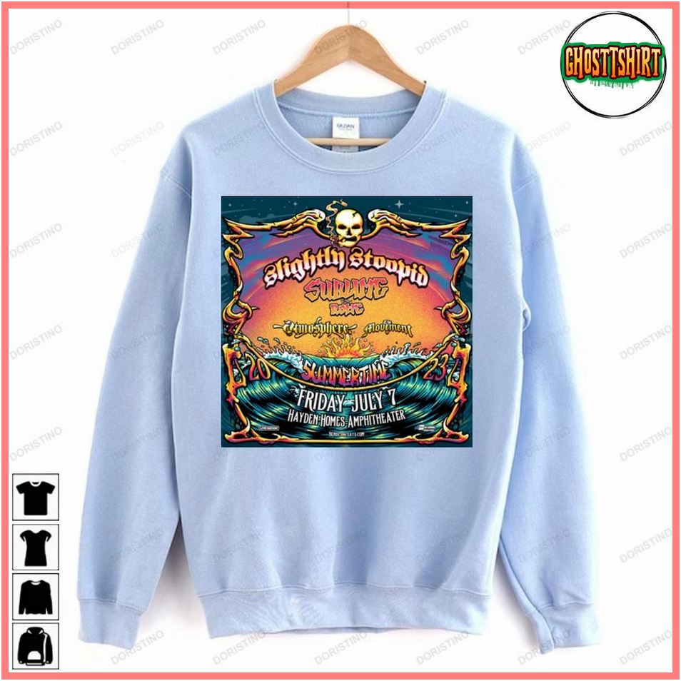 Slightly Stoopid Sublime With Rome Summertime 2023 Tshirt Sweatshirt Hoodie