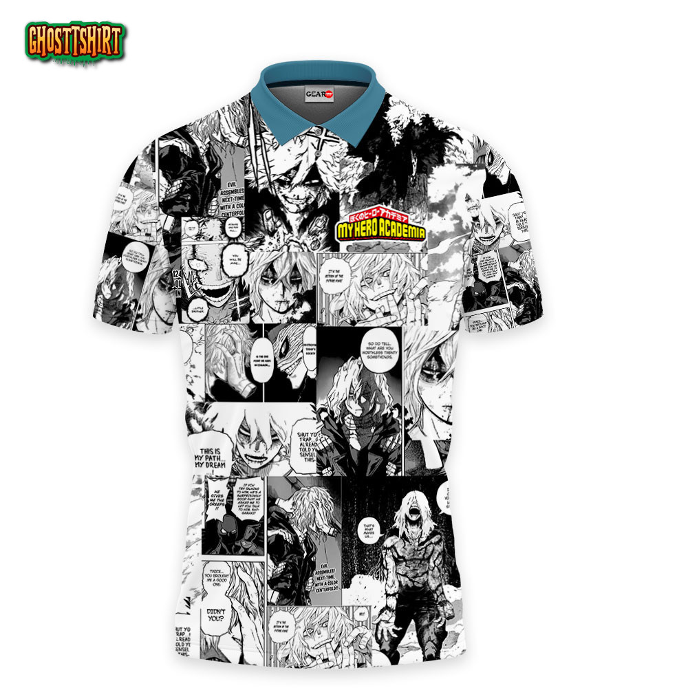 Tomura Shigaraki Polo Shirts Custom Manga Anime