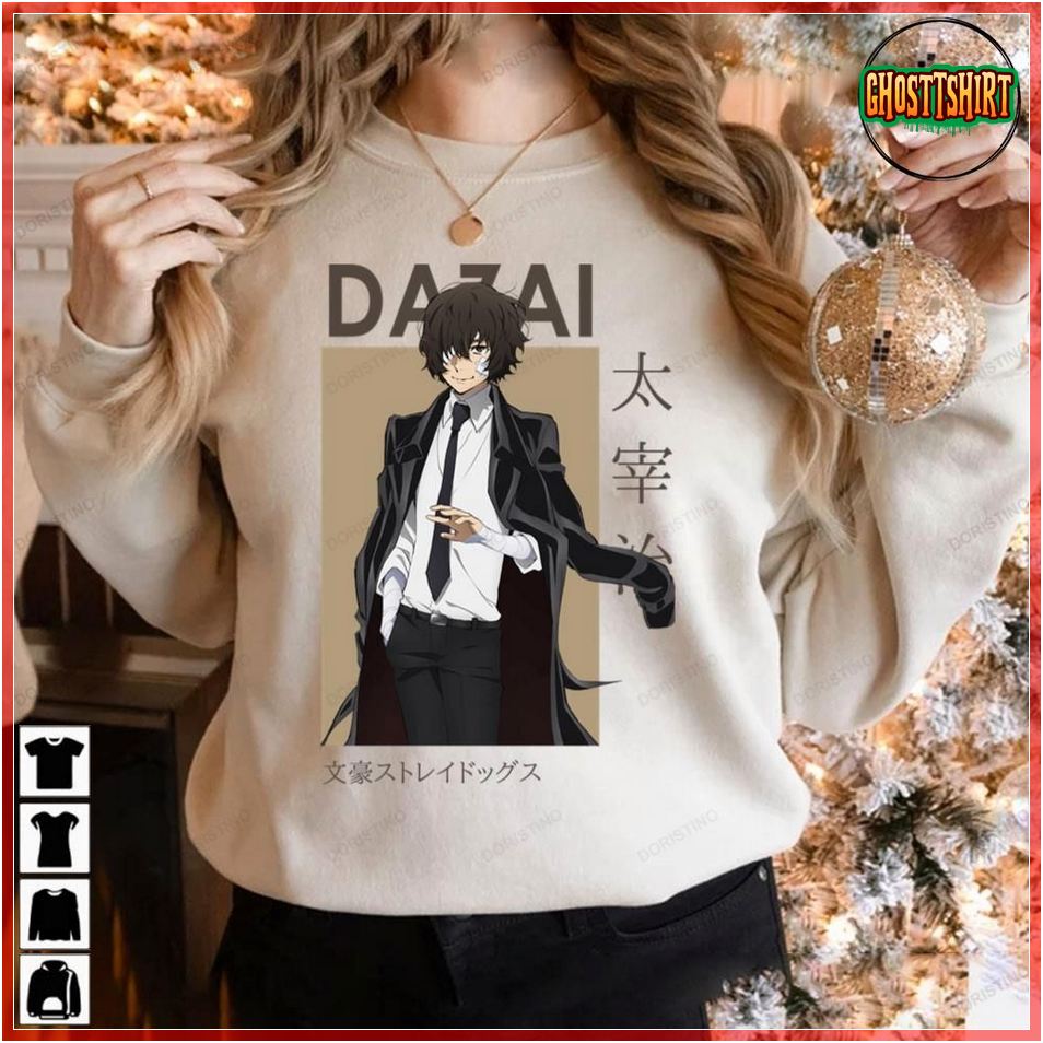 Young Osamu Dazai Bungou Stray Dogs Card Anime Graphic Tshirt ...