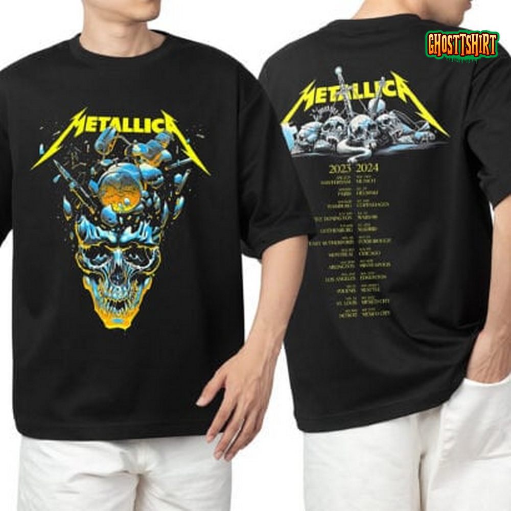 Metallica Band Metal Tour 2023 2024 Event TShirt