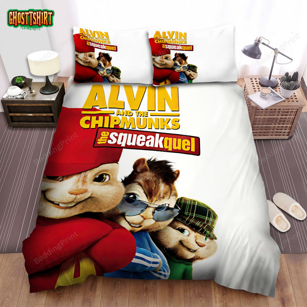 Alvin And The Chipmunks (2007) The Squeakquel Movie Poster Bed Sheets ...