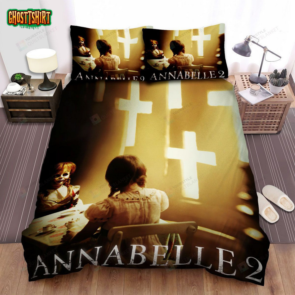 Annabelle Creation Movie Poster I Photo Bed Sheets Spread Comforter Duvet Cover Bedding Set