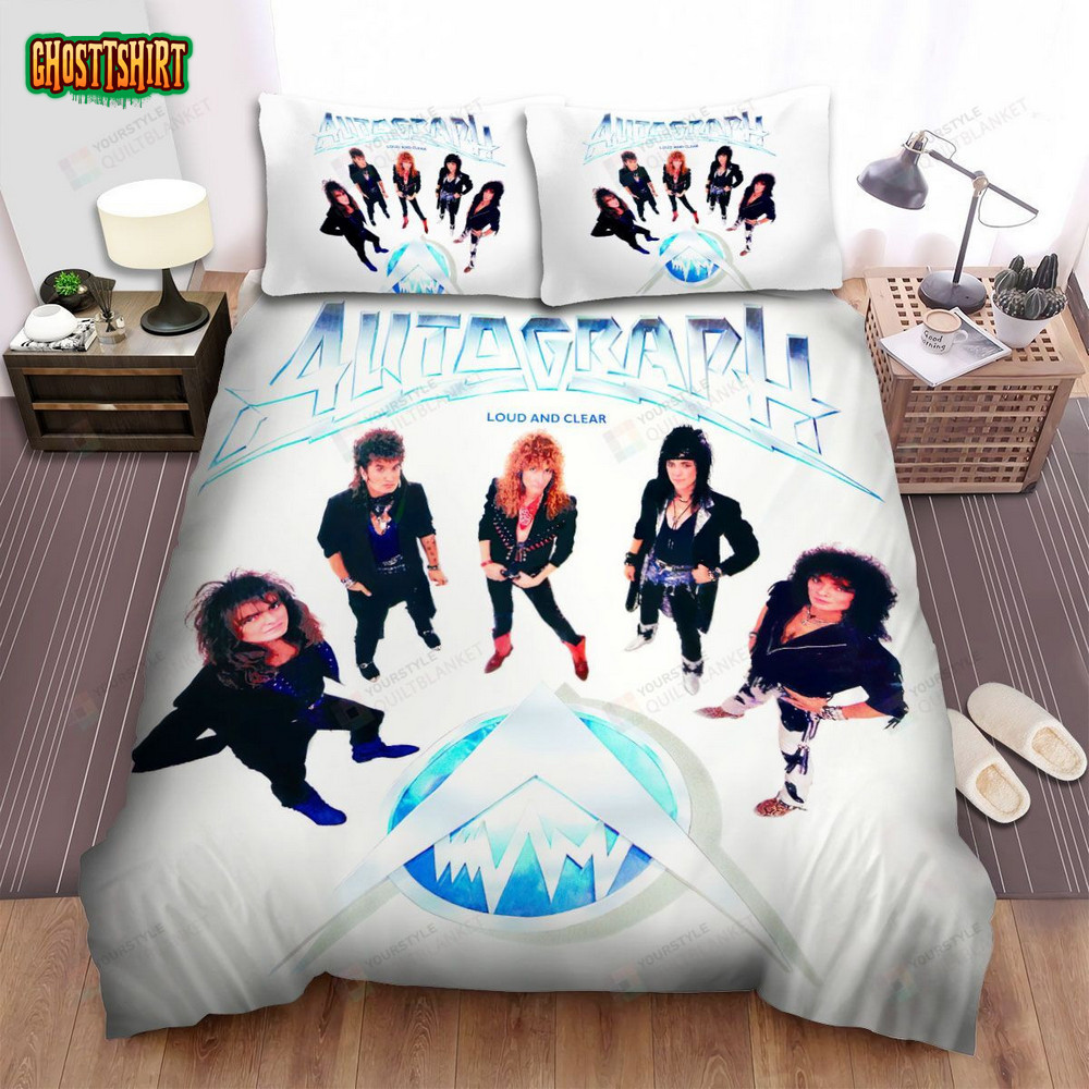 Autograph Band Loud And Clear Album Cover Bed Sheets Spread Comforter ...