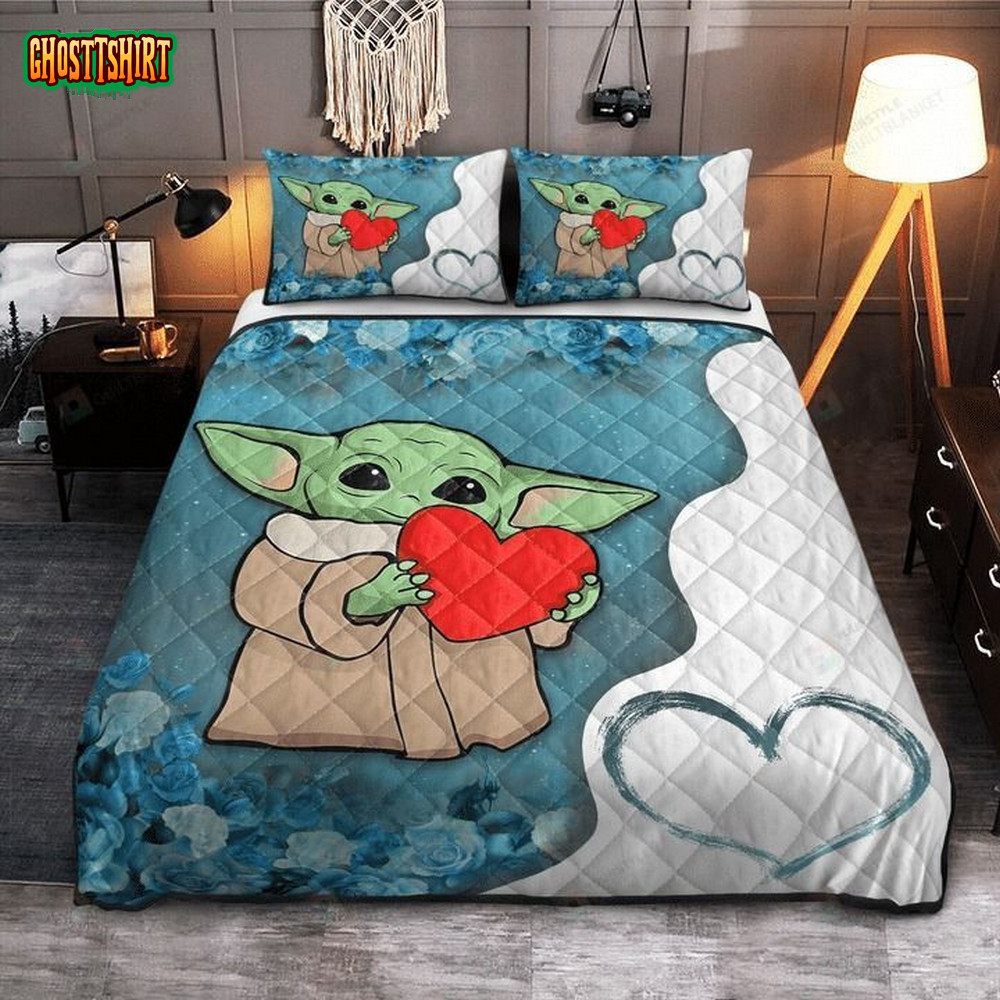 Baby Yoda Quilt Bedding Set