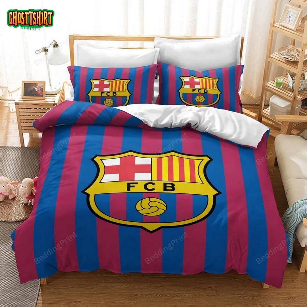 Barcelona Soccer Club Logo Duvet Cover Bedding Set