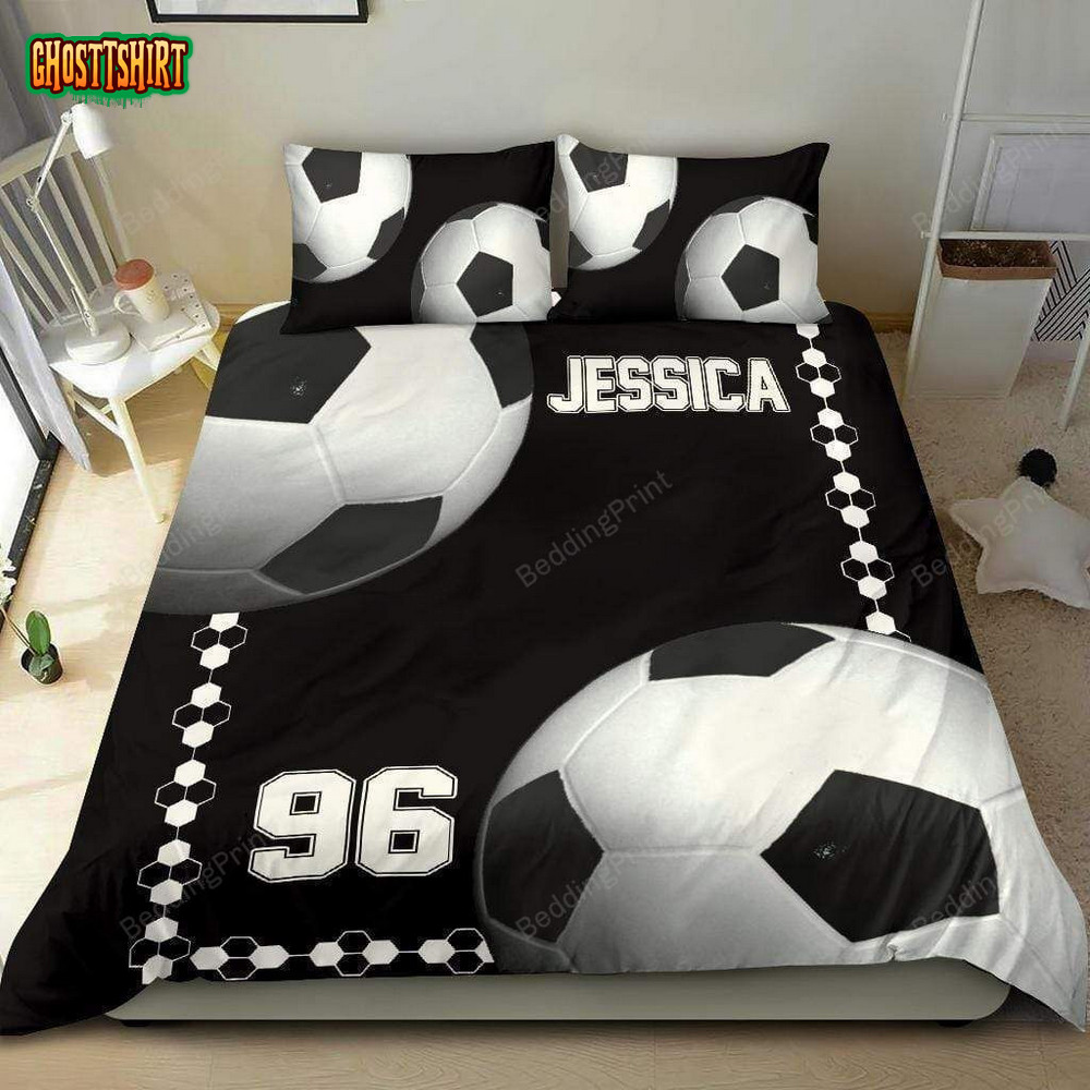 Custom Duvet Cover Soccer Bedding Set