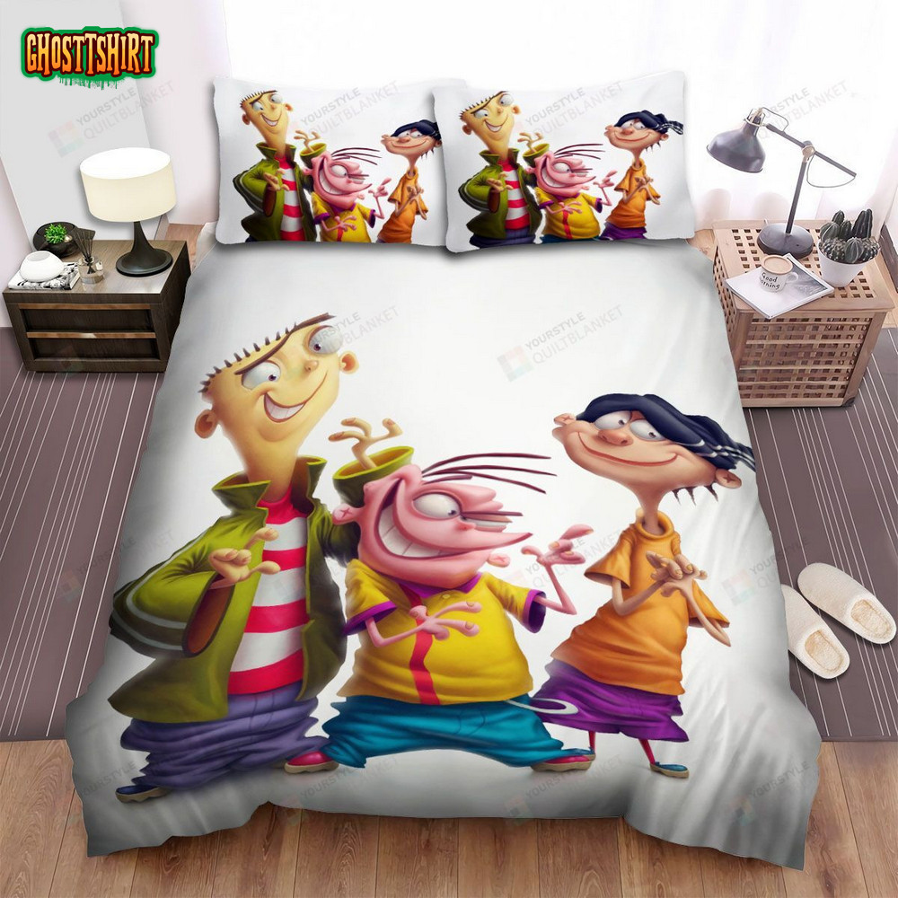 Ed Edd N Eddy Group Posing Poster Bed Sheets Spread Duvet Cover Bedding Set 