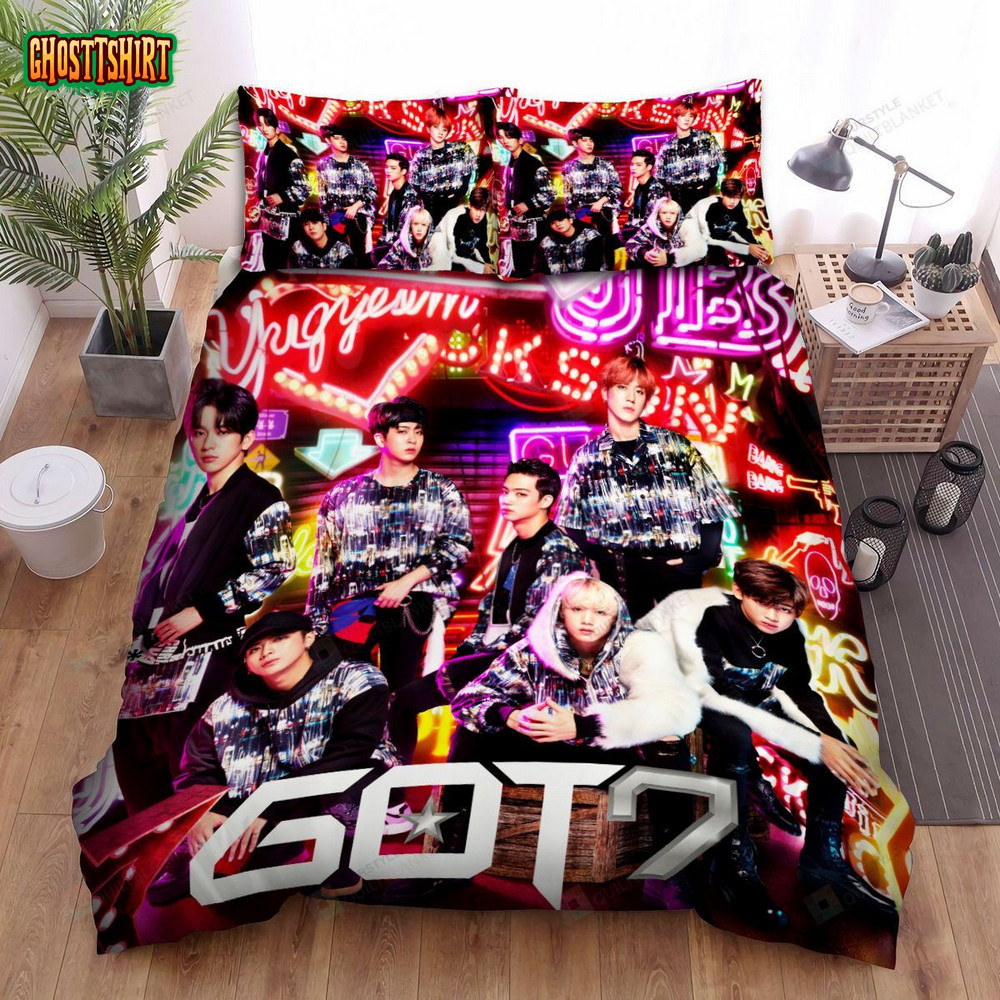 Got7 Hey Yah Album Cover Bed Sheets Spread Comforter Duvet Cover Bedding Set