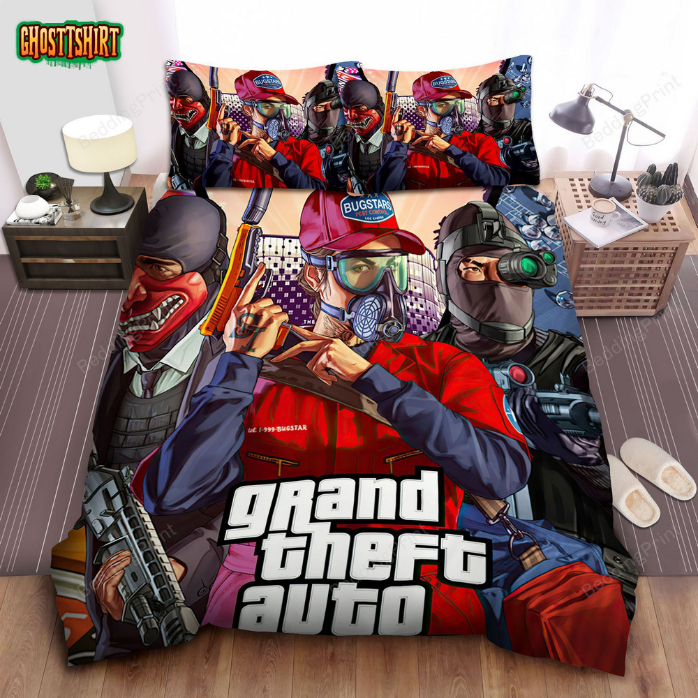 Grand Theft Auto Online Bed Sheets Duvet Cover Bedding Set