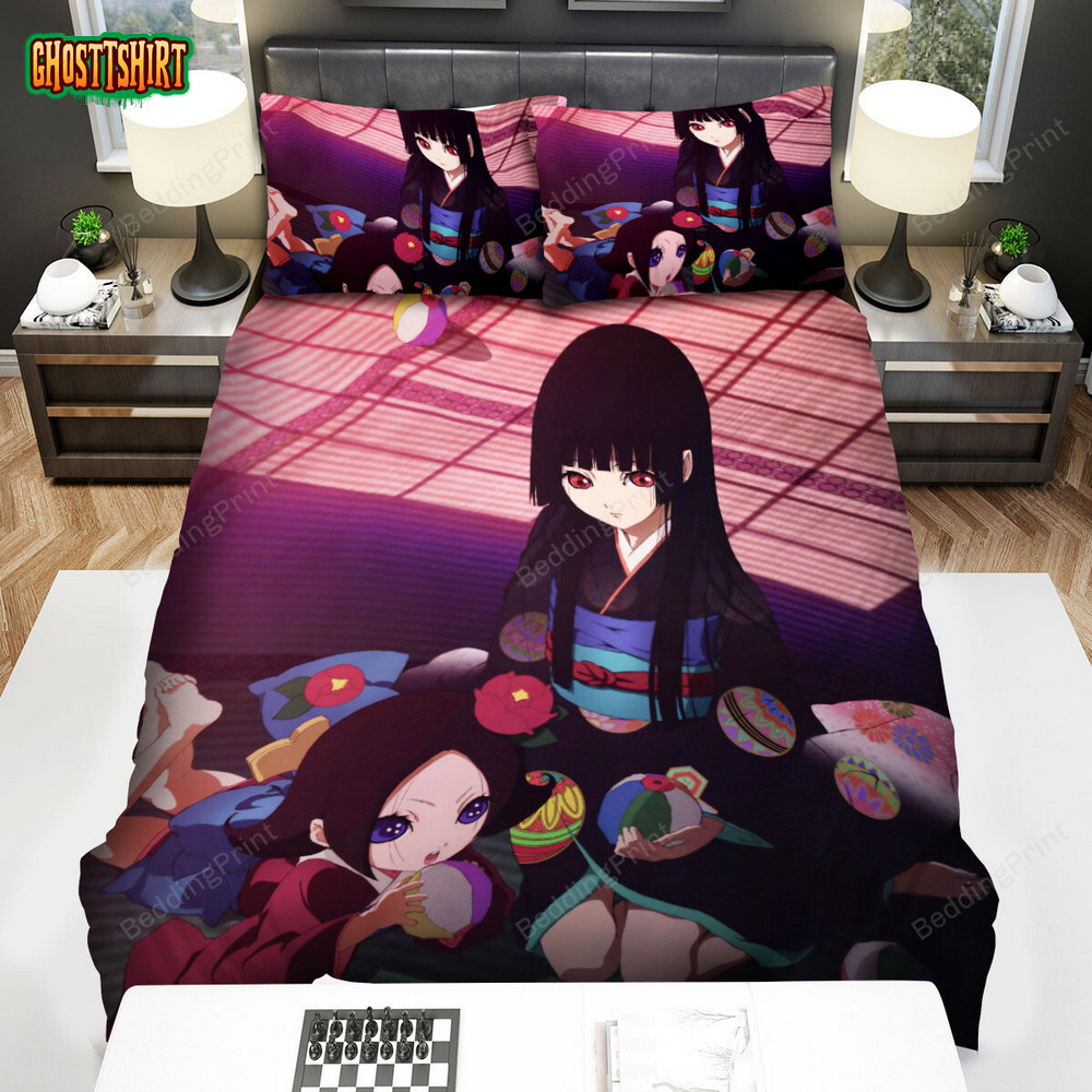 Hell Girl Ai Enma & Kikuri Poster Bed Sheets Spread Duvet Cover Bedding Set