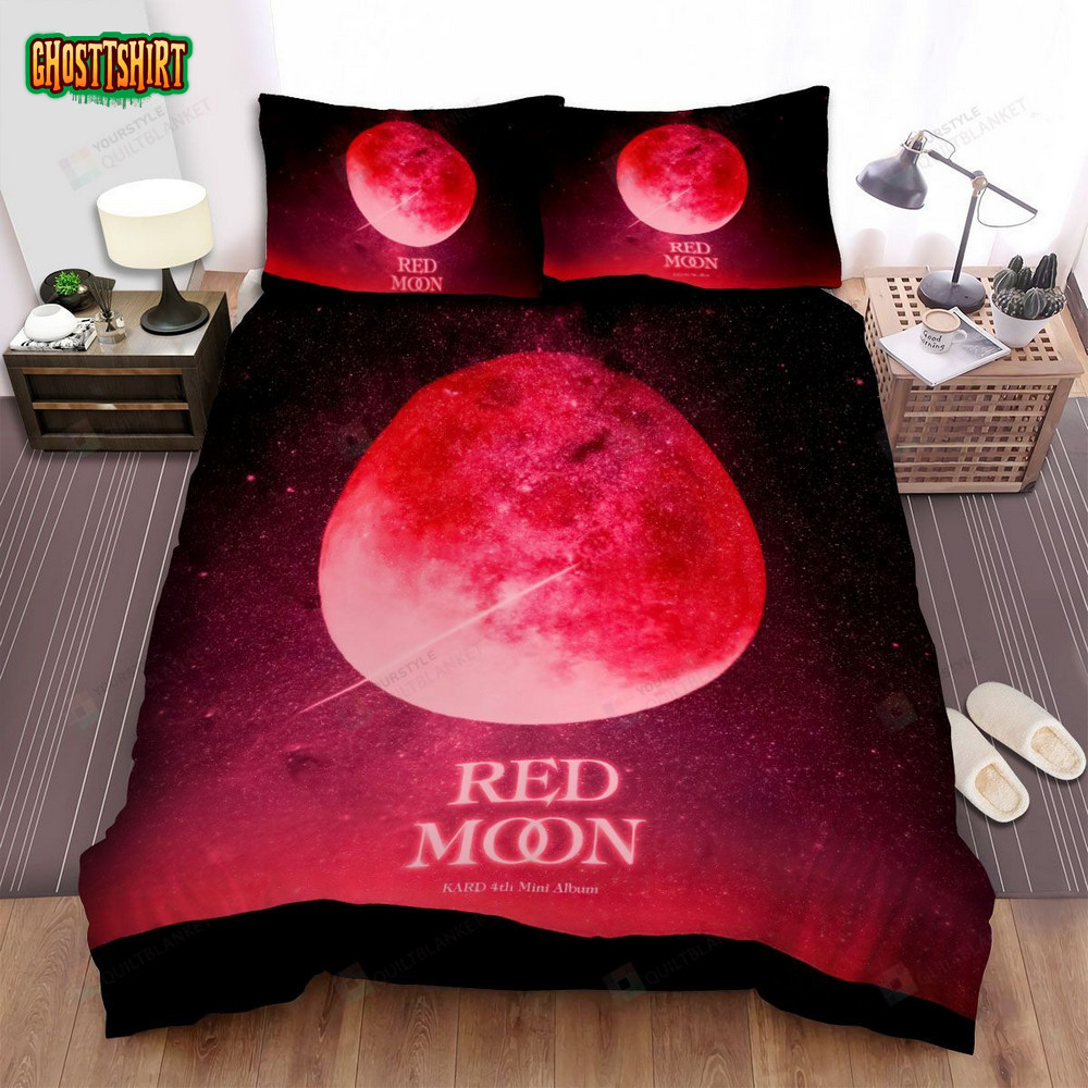 Kard Red Moon Album Bed Sheets Spread Comforter Duvet Cover Bedding Set