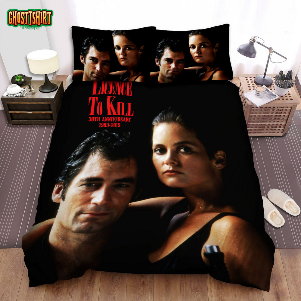 License To Kill Movie Couple Poster Bed Sheets Spread Comforter Duvet