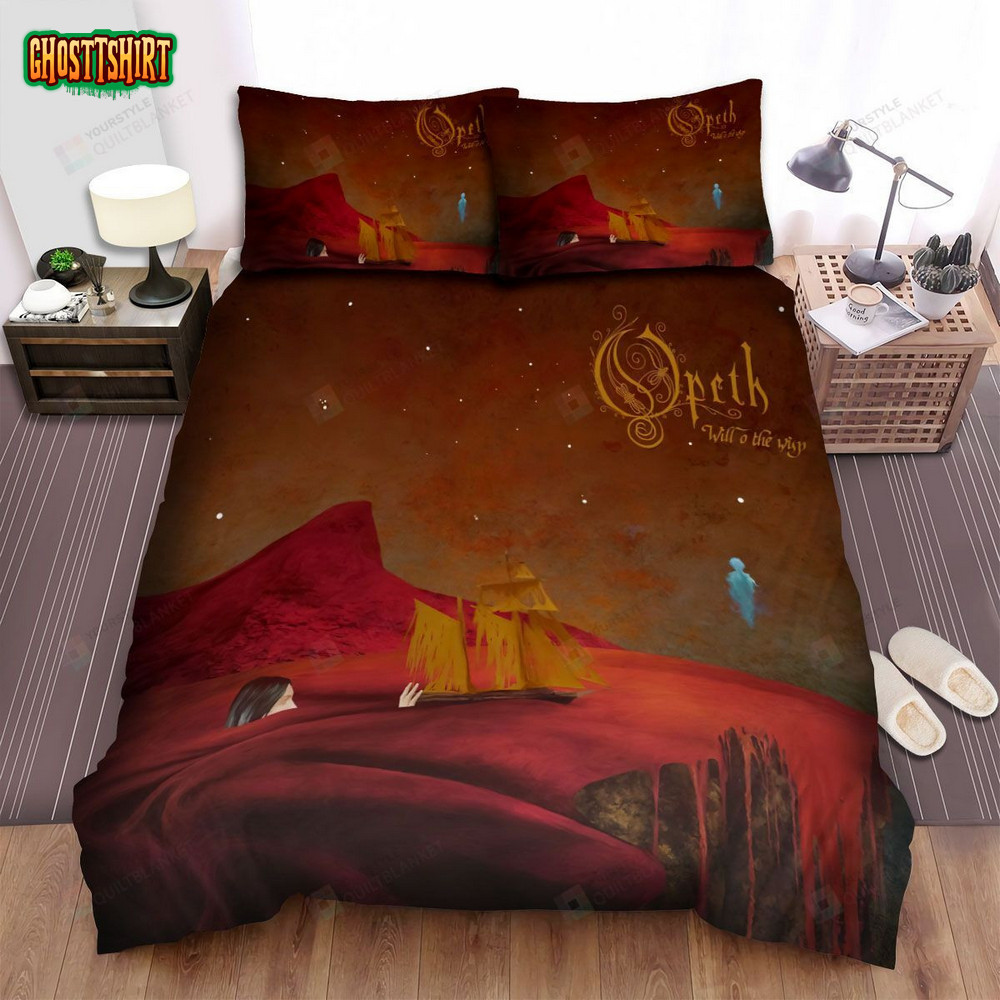 Opeth Band Blood Waterfall Bed Sheets Spread Comforter Duvet Cover Bedding Set