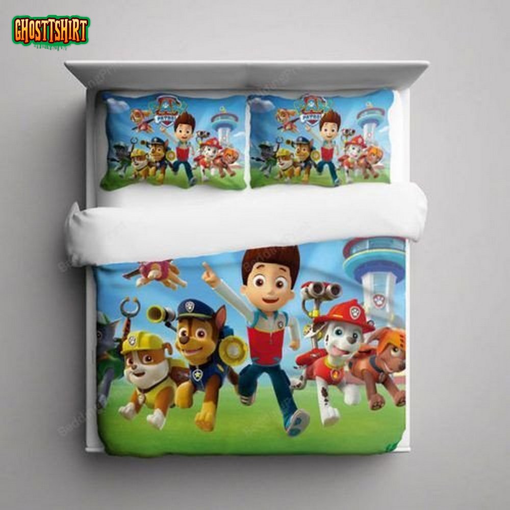 Paw Patrol 3d Duvet Cover Bedding Set