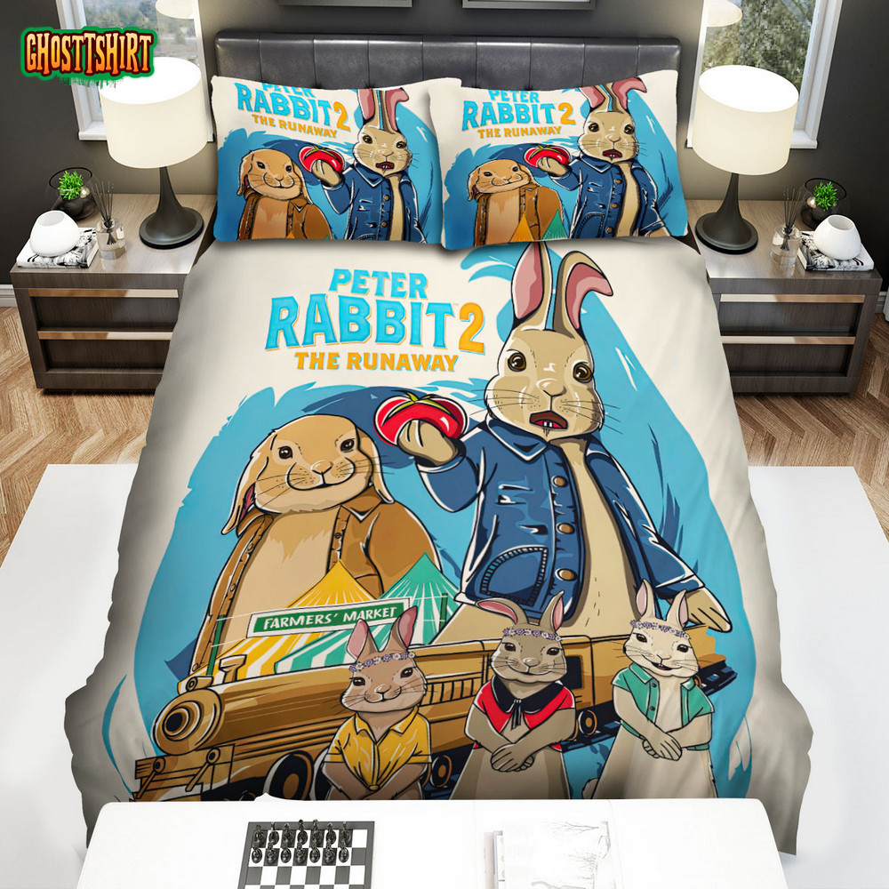 Peter Rabbit 2 The Runaway (2021) Movie Digital Art 6 Bed Sheets Duvet ...