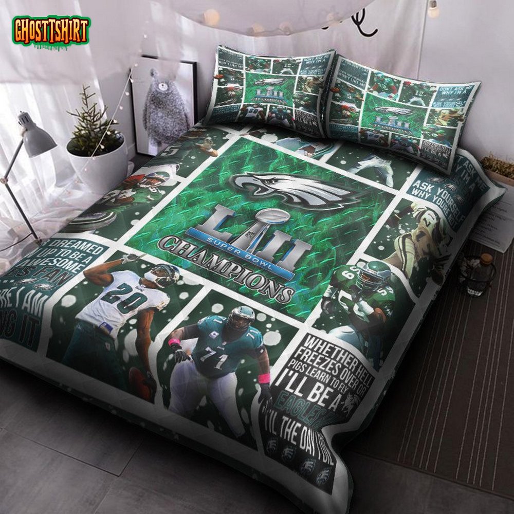 Philadelphia Eagles V1 Quilt Bed Set