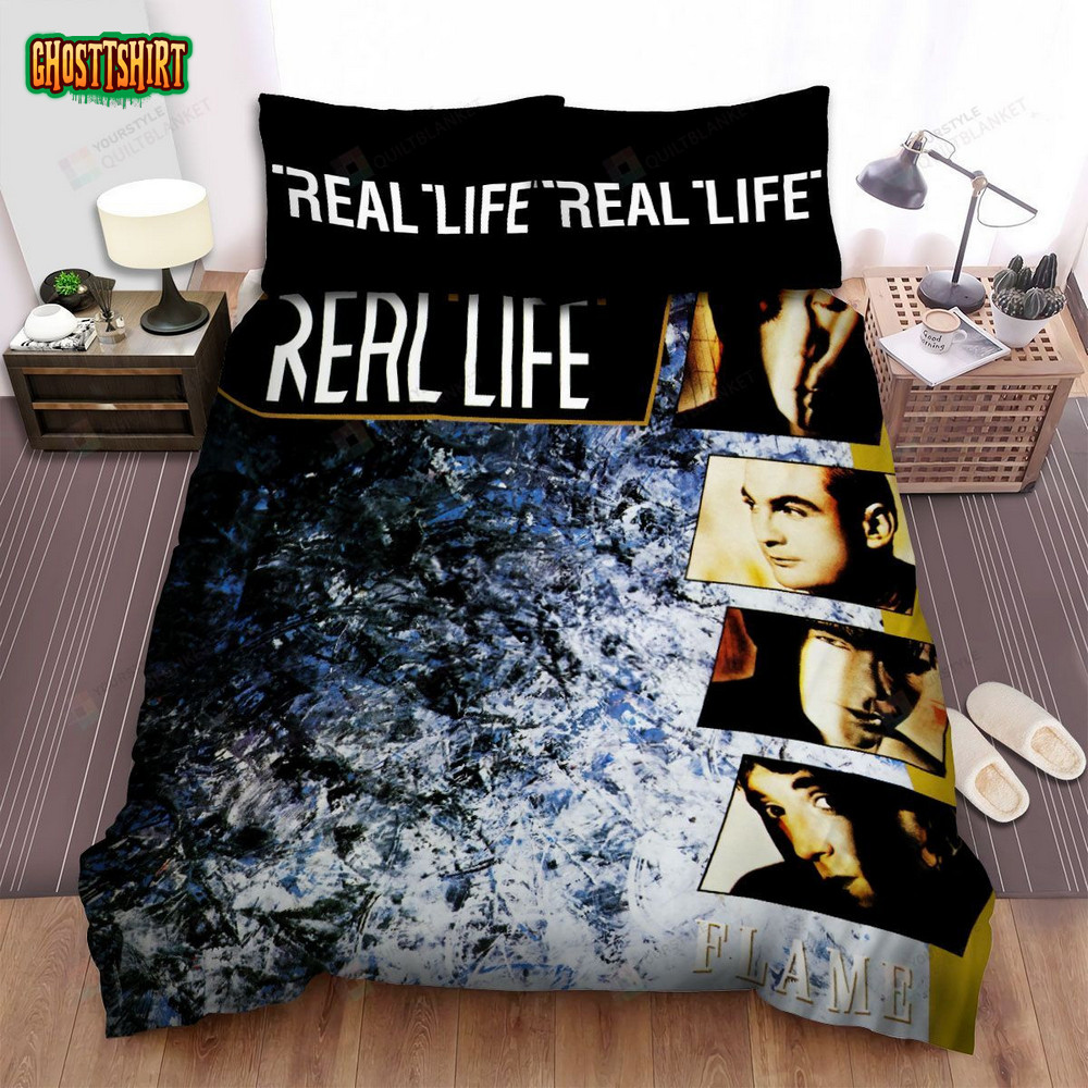 Real Life Album Cover Flames Bed Sheets Spread Comforter Duvet Cover ...