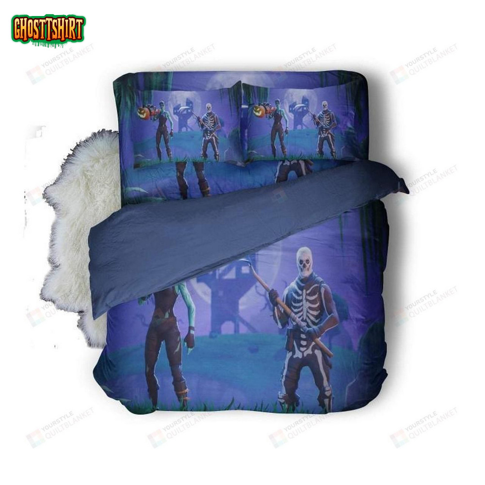 Skull Ghoul Trooper Fortnite 3d Printed Bedding Set 3125