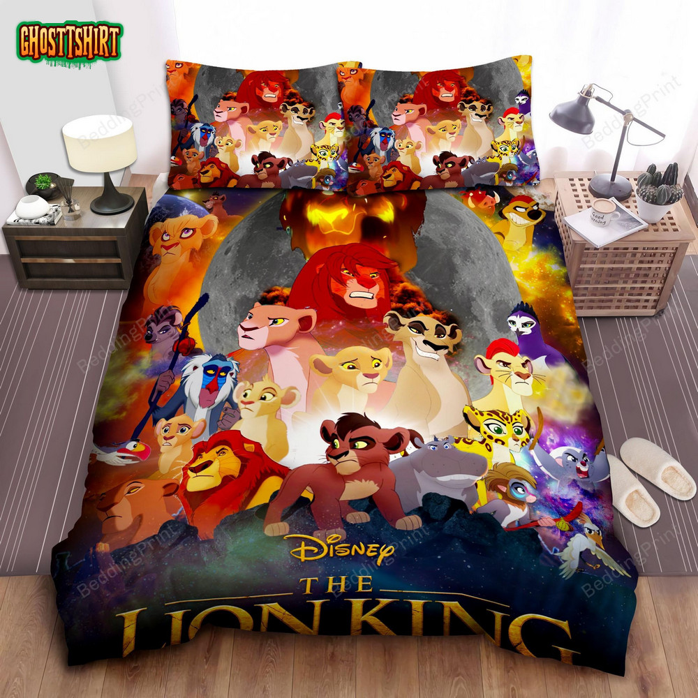 The Lion King Characters All In One Bed Sheets Duvet Cover Bedding Set