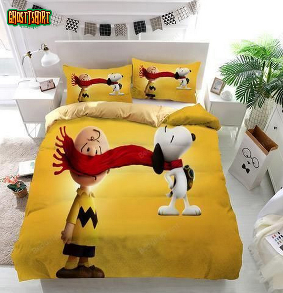 The Peanuts Movie Snoopy And Charlie Brown 3D Printed Bedding Set