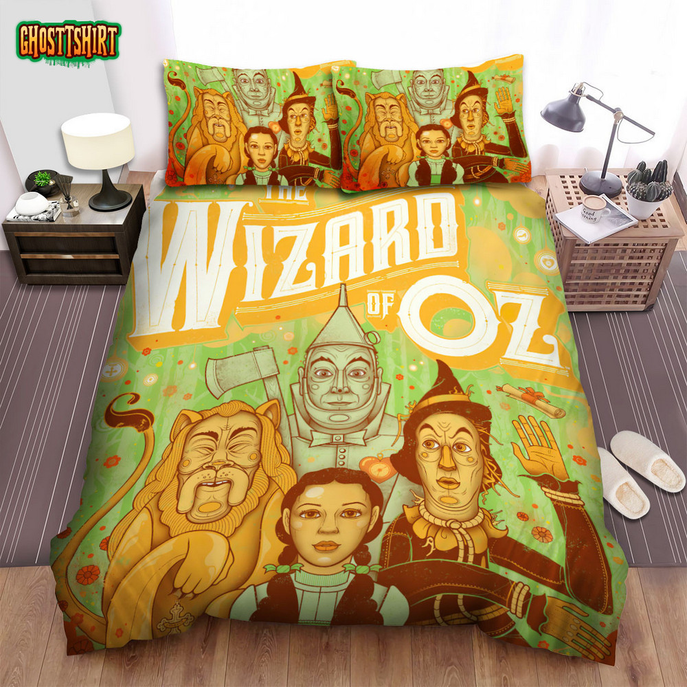 The Wizard Of Oz Movie Cartoon Poster Bed Sheets Spread Comforter Duvet ...