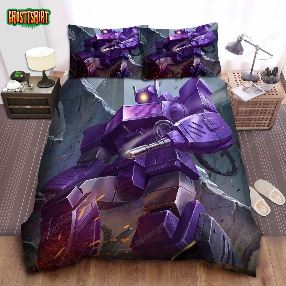 Transformer Decepticon Shockwave Bed Sheets Duvet Cover Bedding Set